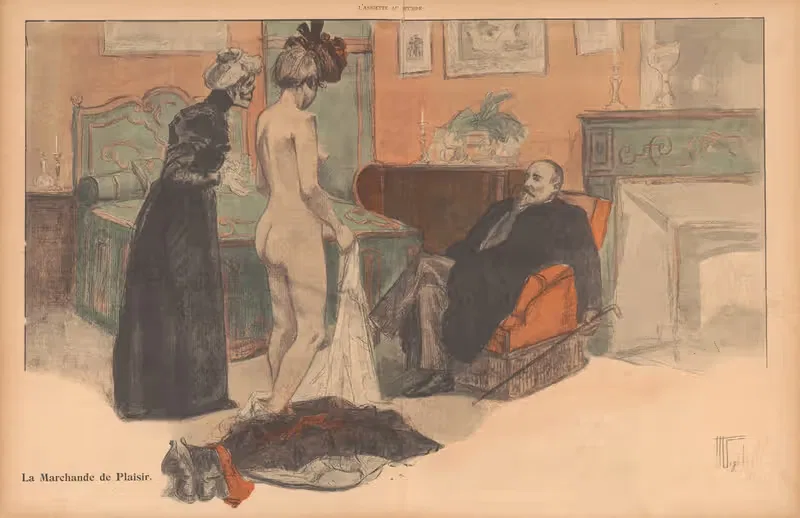 La Marchande de Plaisir by Германн Фогель, 1902 — digital art print download
