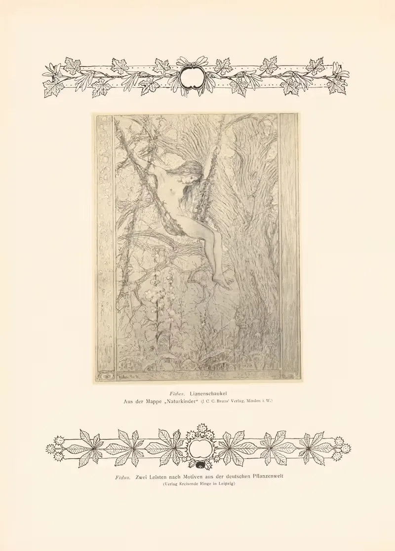 Lianenschaukel by Хуго Хёппенер, 1906 — digital art print download