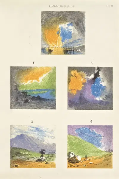 The theory of colouring Pl.3 by J. Bacon, 1872 — digital art print download