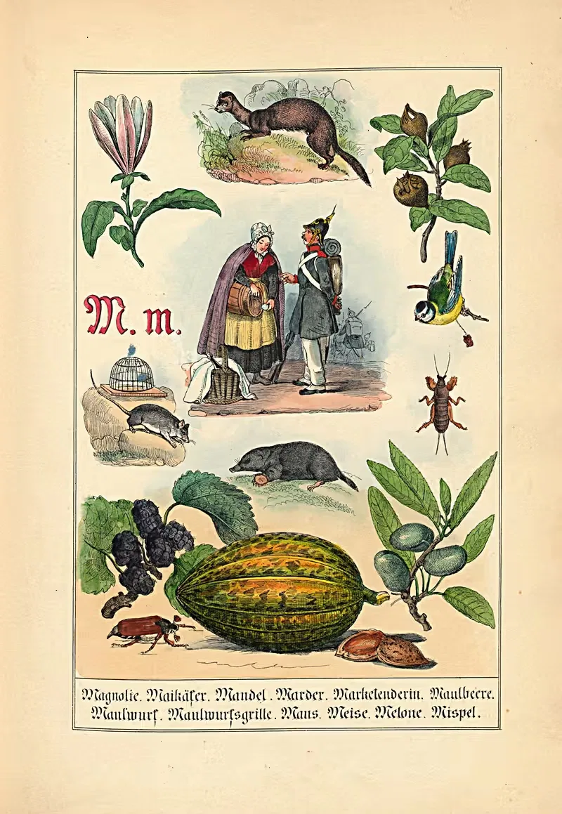 M. m. Magnolie. Maikäfer. Mandel... — Johann Baptist Sonderland