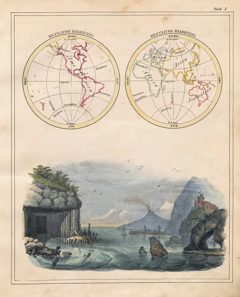 Orbis pictus Pl.01 by Johann Baptist Sonderland, 1841 — digital art print download