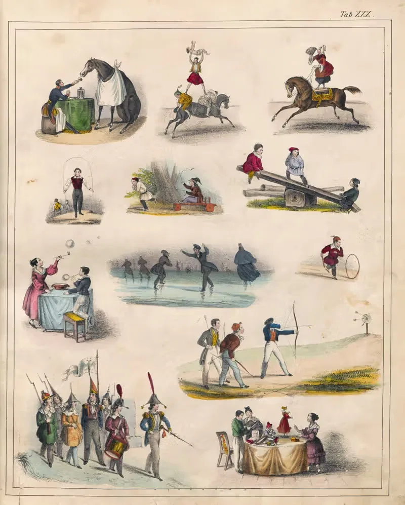 Orbis pictus Pl.28 by Johann Baptist Sonderland, 1841 — digital art print download