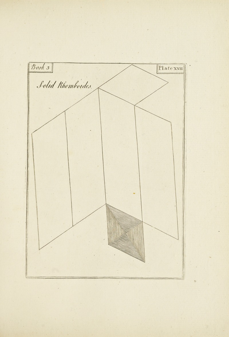 Solid Rhomboides by John Lodge Cowley, 1765 — digital art print download