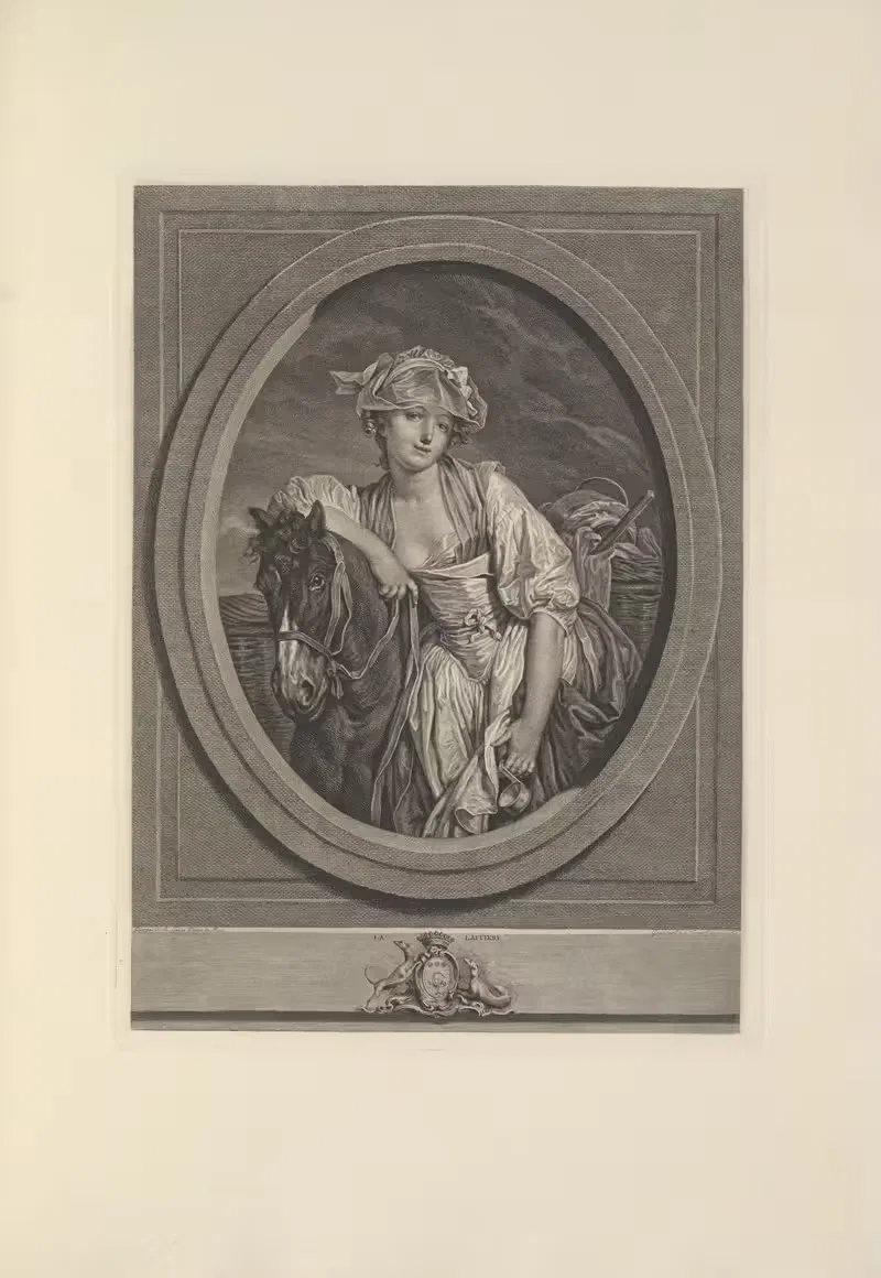 La Laitière (J. C. Levasseur) by Joseph Early Widener, 1923 — digital art print download
