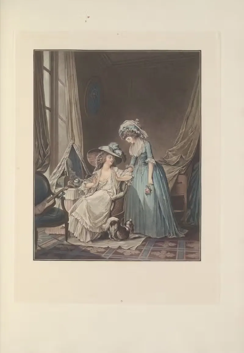 L’Aveu Difficile (F. Janinet after N. Lavreince) — Joseph Early Widener