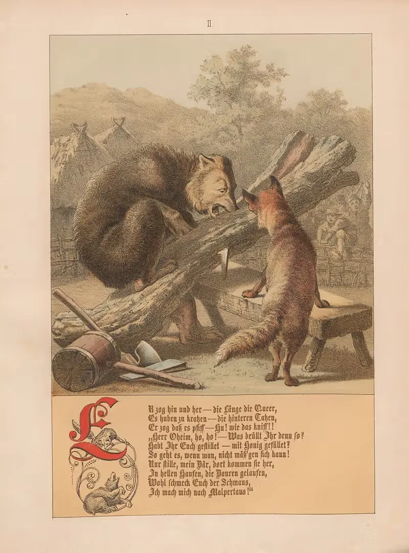 Reinke Fuchs Pl.03 by Ludwig Beckmann, 1856 — digital art print download