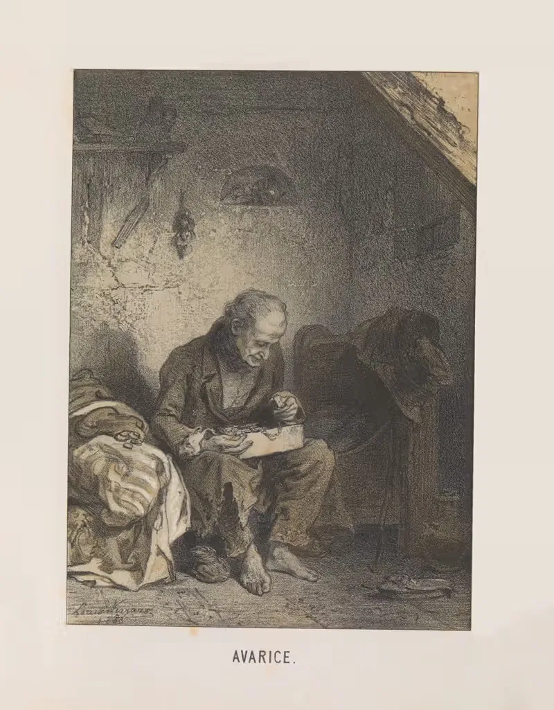 Avarice - L. Knaus by Mary Botham Howitt, 1854 — digital art print download