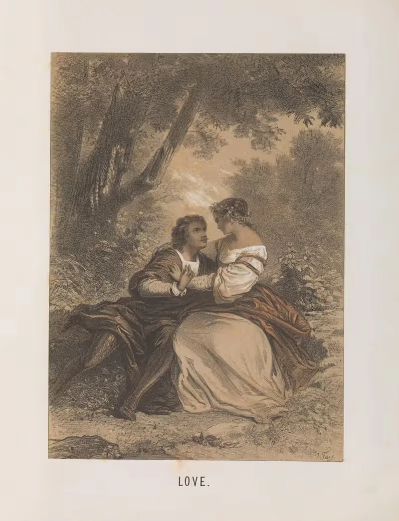 Love - J. Fay by Mary Botham Howitt, 1854 — digital art print download