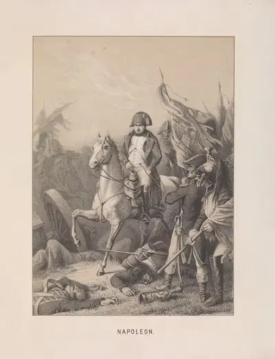 Napoleon - After a sketch by A. Northen by Mary Botham Howitt, 1854 — digital art print download