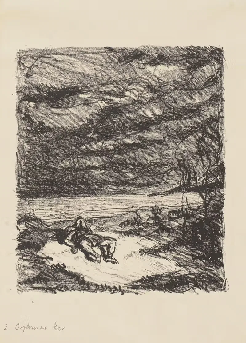 Orpheus at the Shore I by Макс Бекманн, 1909 — digital art print download