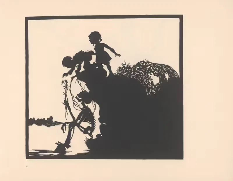 Der Tod und die Kinder by Walter Draesner, 1922 — digital art print download