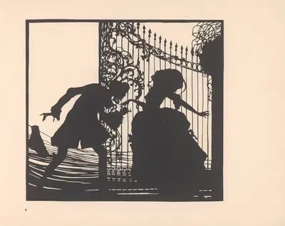 Der Tod und die Marquise by Walter Draesner, 1922 — digital art print download