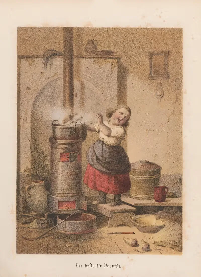 Der bestrafte Vorwitz - J. Högg — Nikolaus Hocker