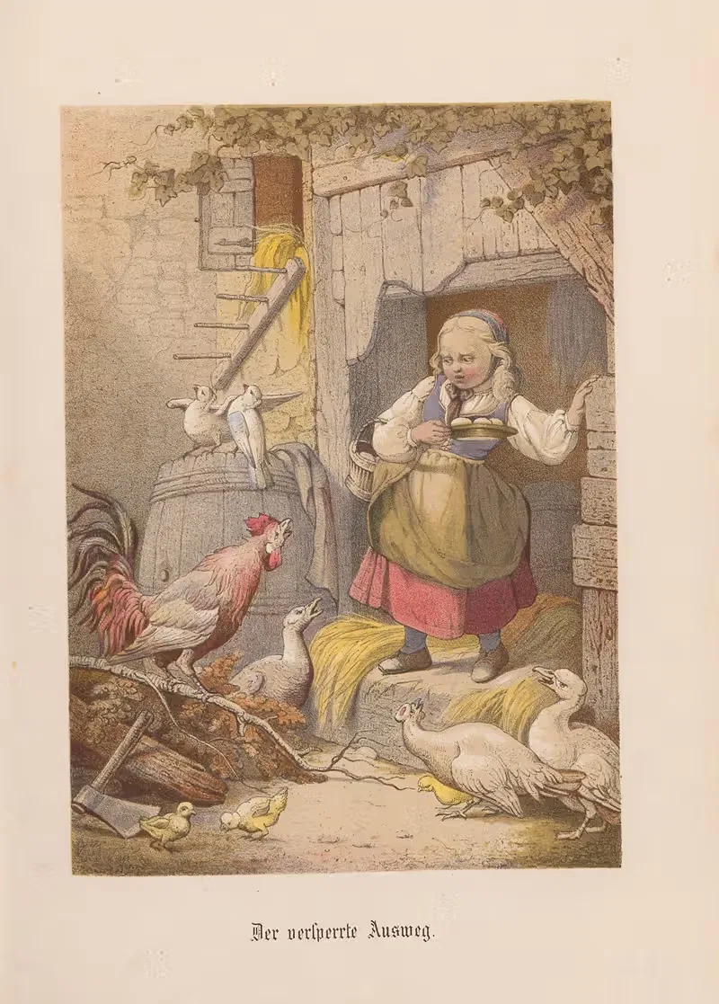 Der versperrte Ausweg - J. Hoegg by Nikolaus Hocker, 1856-1858 — digital art print download