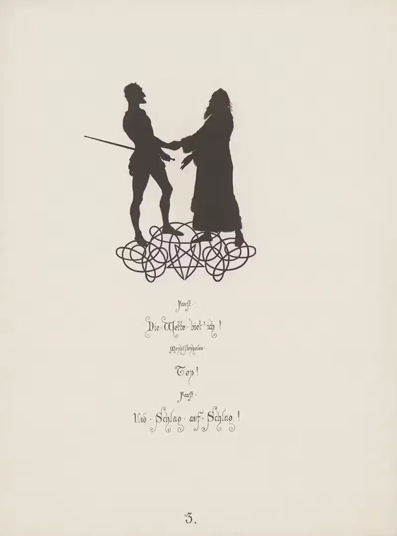 12 Blaetter zu Goethe's Faust Pl.04 by Paul Konewka, 1866 — digital art print download