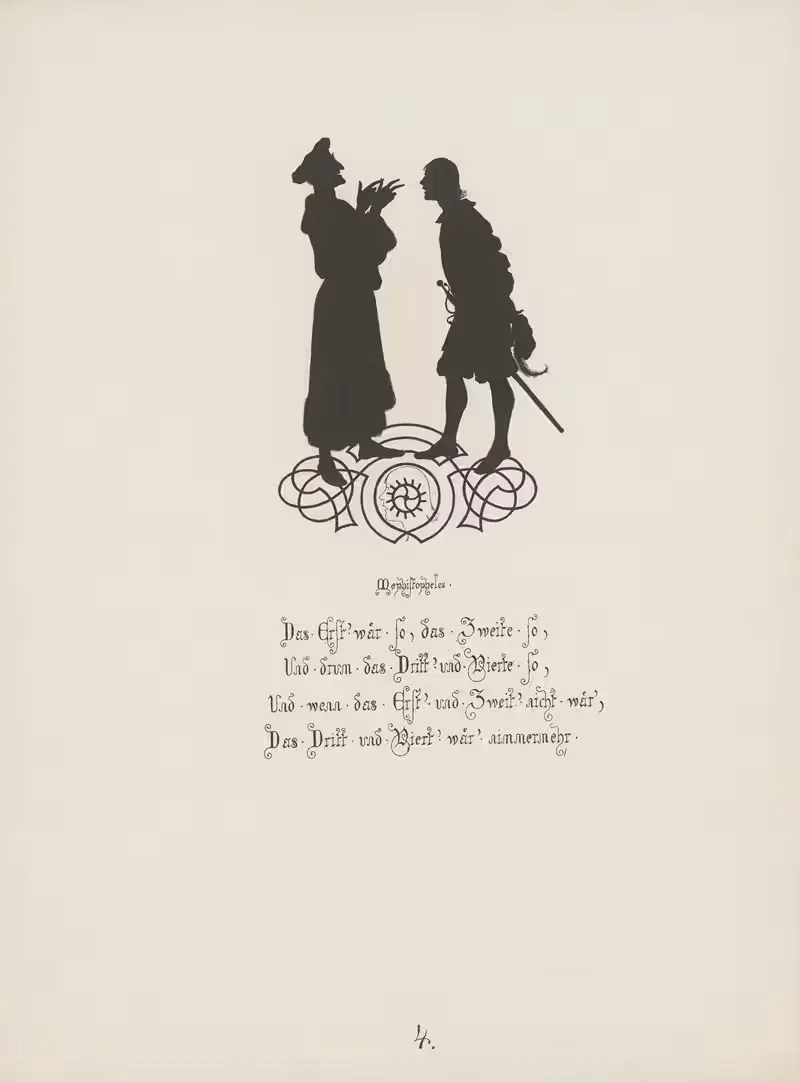 12 Blaetter zu Goethe's Faust Pl.05 by Paul Konewka, 1866 — digital art print download