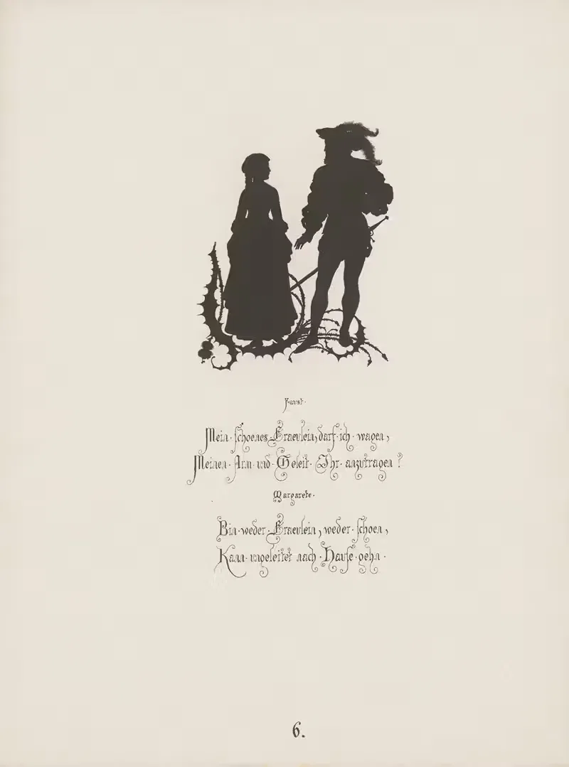 12 Blaetter zu Goethe's Faust Pl.07 by Paul Konewka, 1866 — digital art print download
