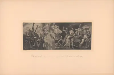 Et Dabo Jerusalem in acervos arenae et cubilia draconum. Jer. IX. 11. by Tobias Weiss, 1891 — digital art print download
