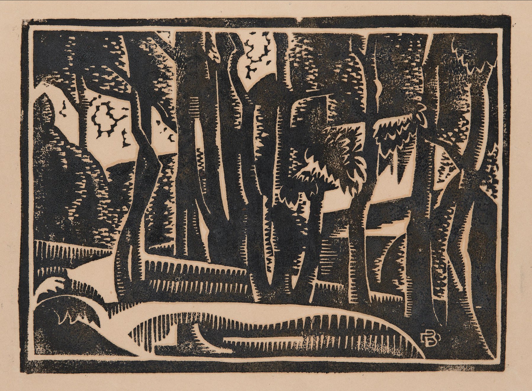 Gum Trees by Dorrit Black, 1933 — digital art print download