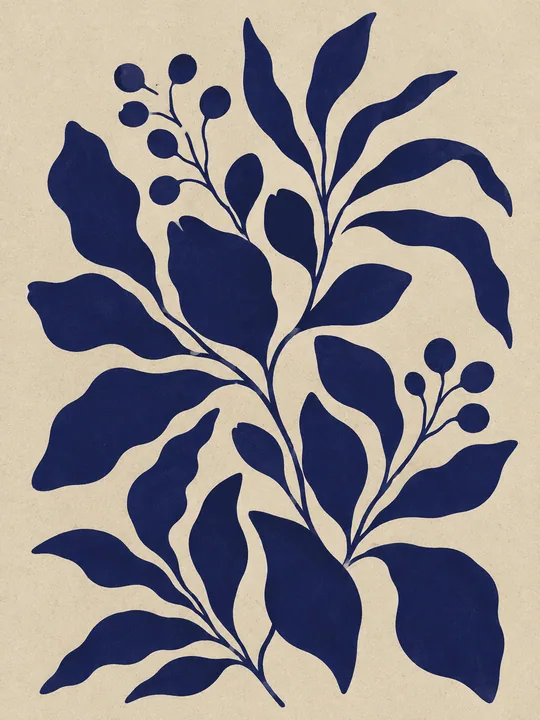 A Blue Botanical Branch