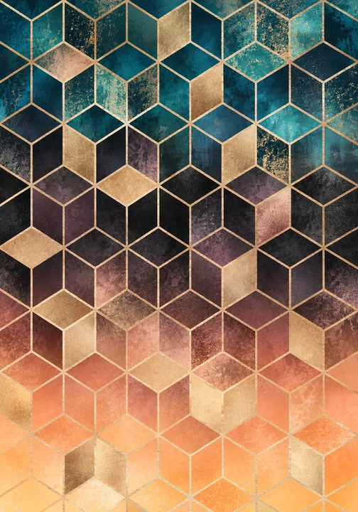 Amber Cube Mosaic