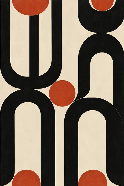 Black and Terracotta Arches
