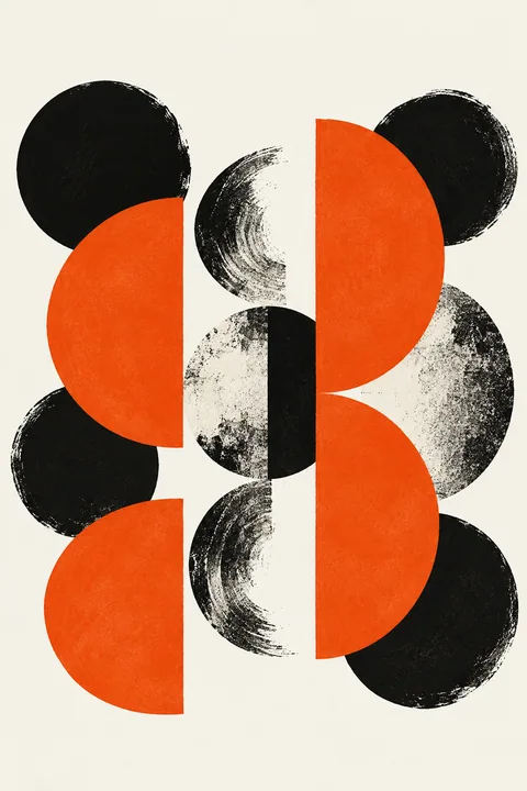 Black and Vermilion Rhythm