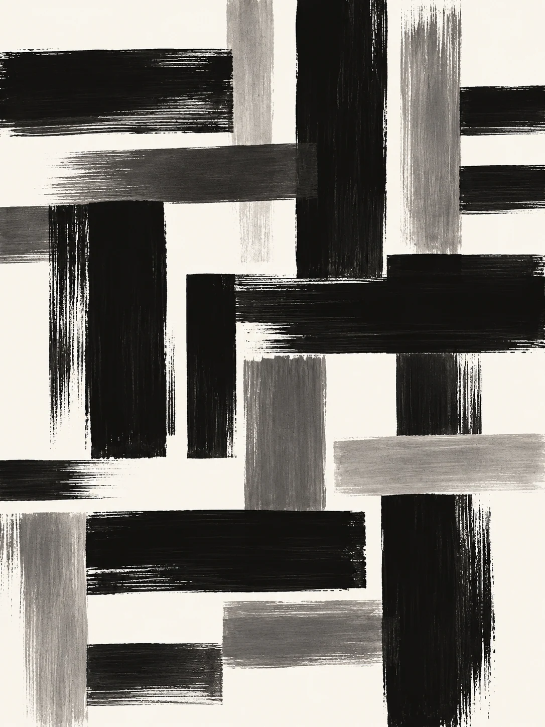 Black Brushstroke Grid