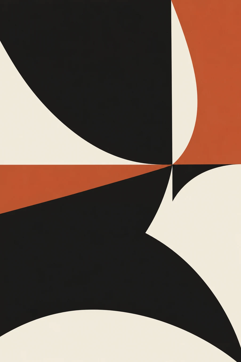 Black, Rust and Ivory Geometry