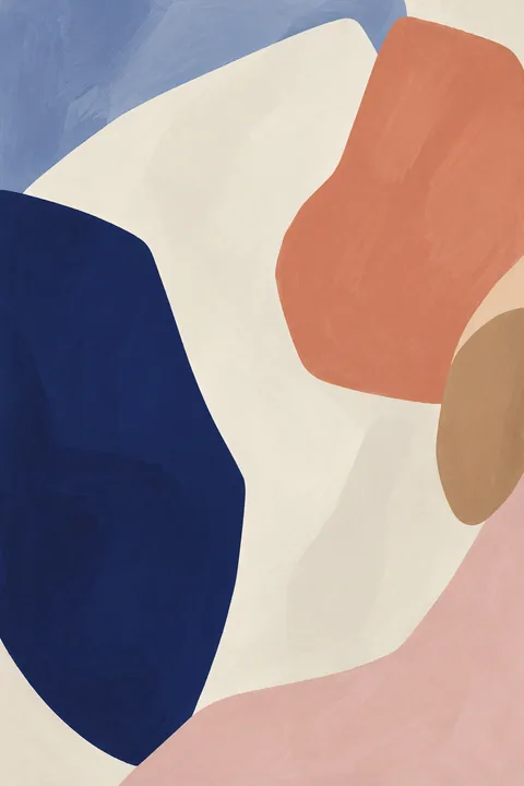 Blue and Terracotta Current