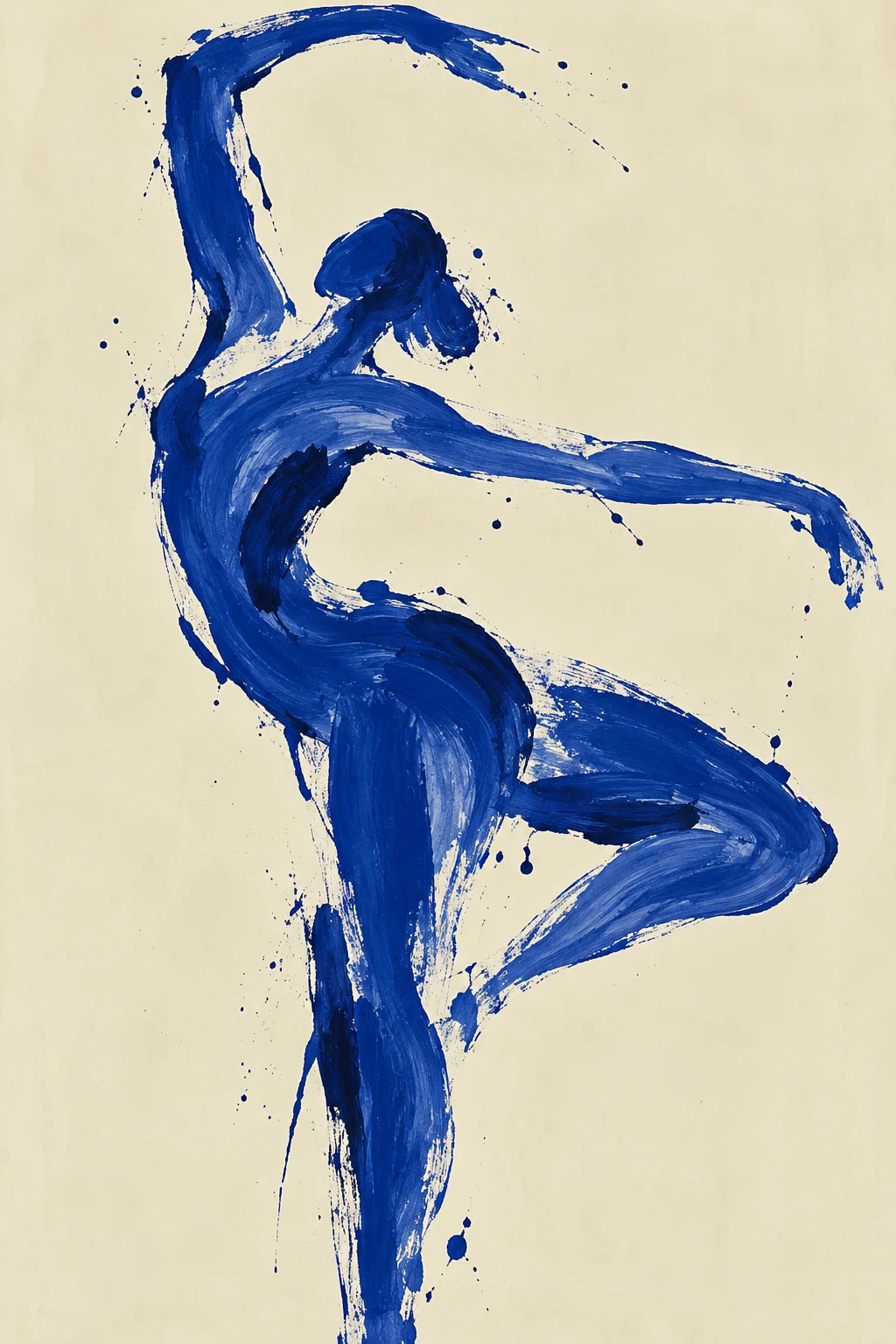 Blue Dancer in Motion
