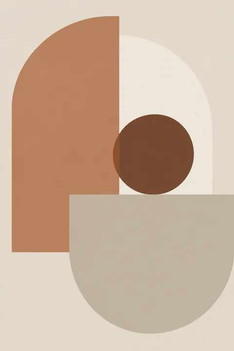 Blush and Taupe Geometry