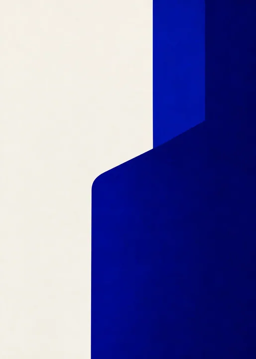 Cobalt Blue Architectural Form
