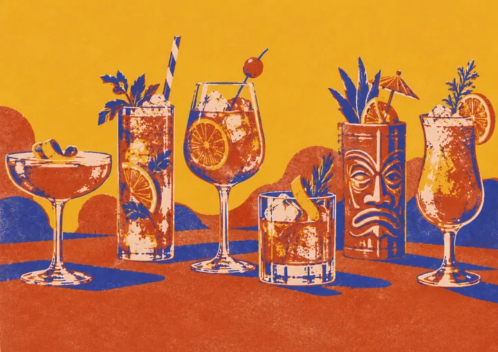 Cocktails at Sunset