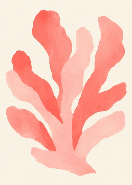 Coral Branch in Blush