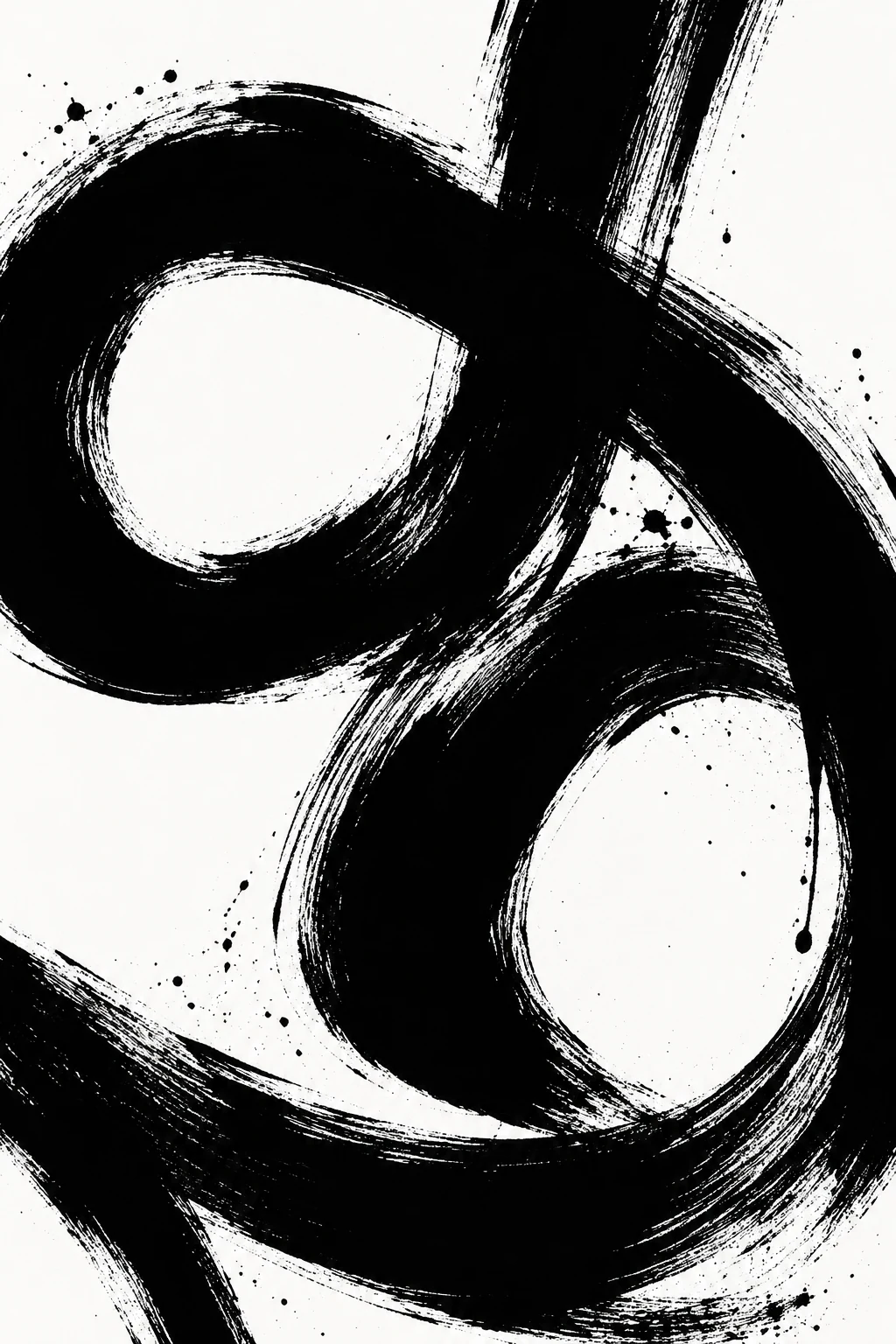 Expressive Black Brush Loop