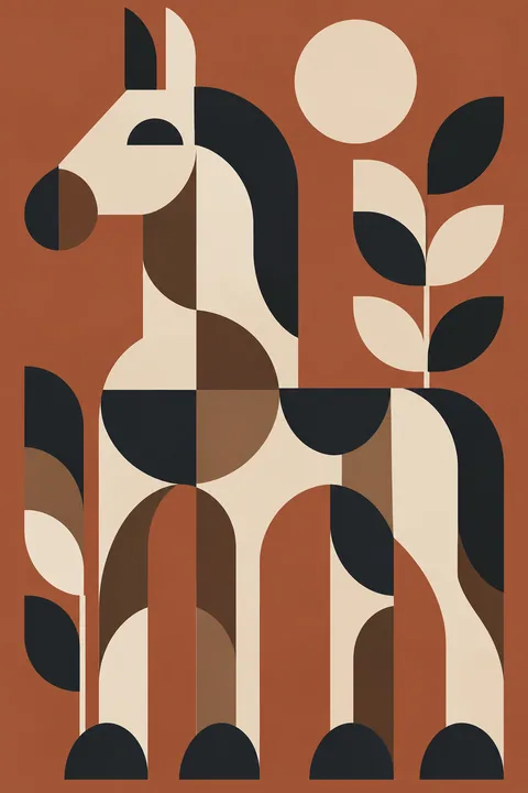 Geometric Folk Totem