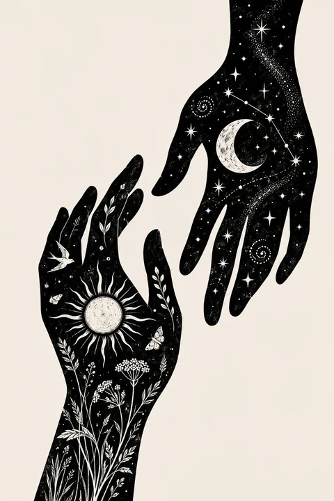 Hands Between Day and Night