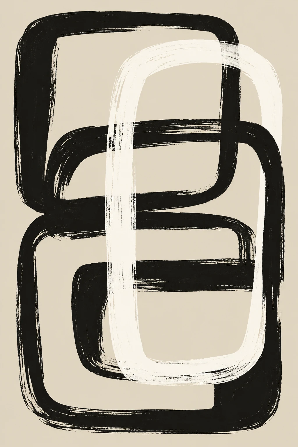 Interlocking Black and White Loops