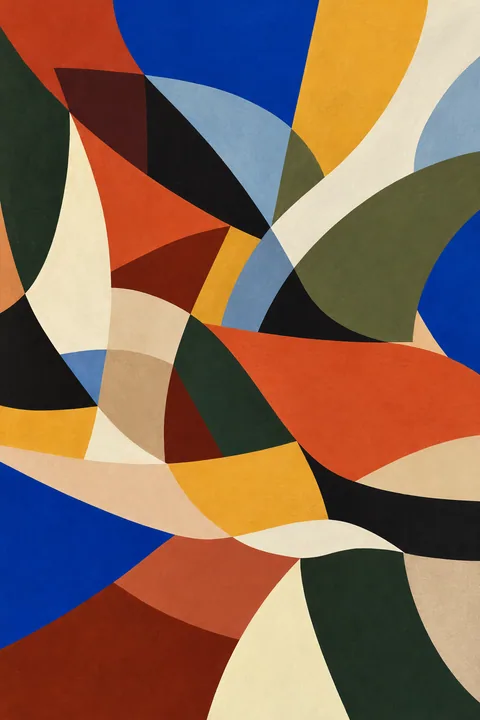Interlocking Colour Shapes