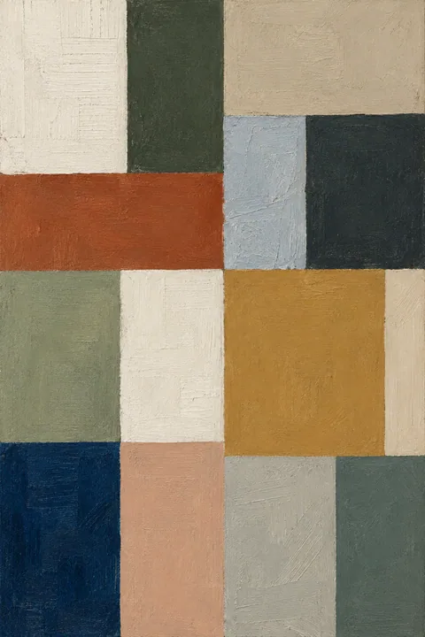 Muted Geometric Blocks