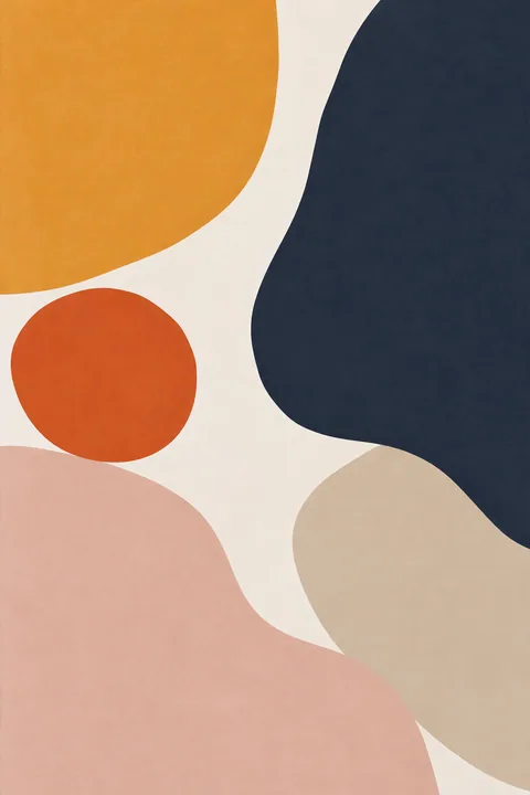 Orange and Navy Colour Fields