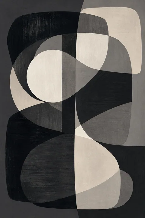 Overlapping Forms in Charcoal