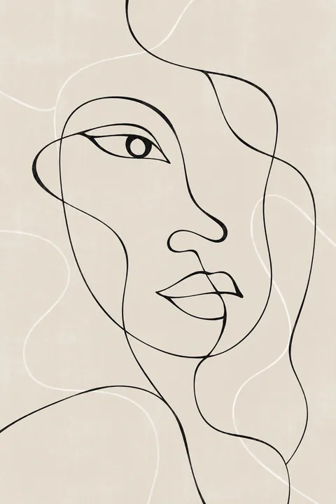 Portrait in a Single Line