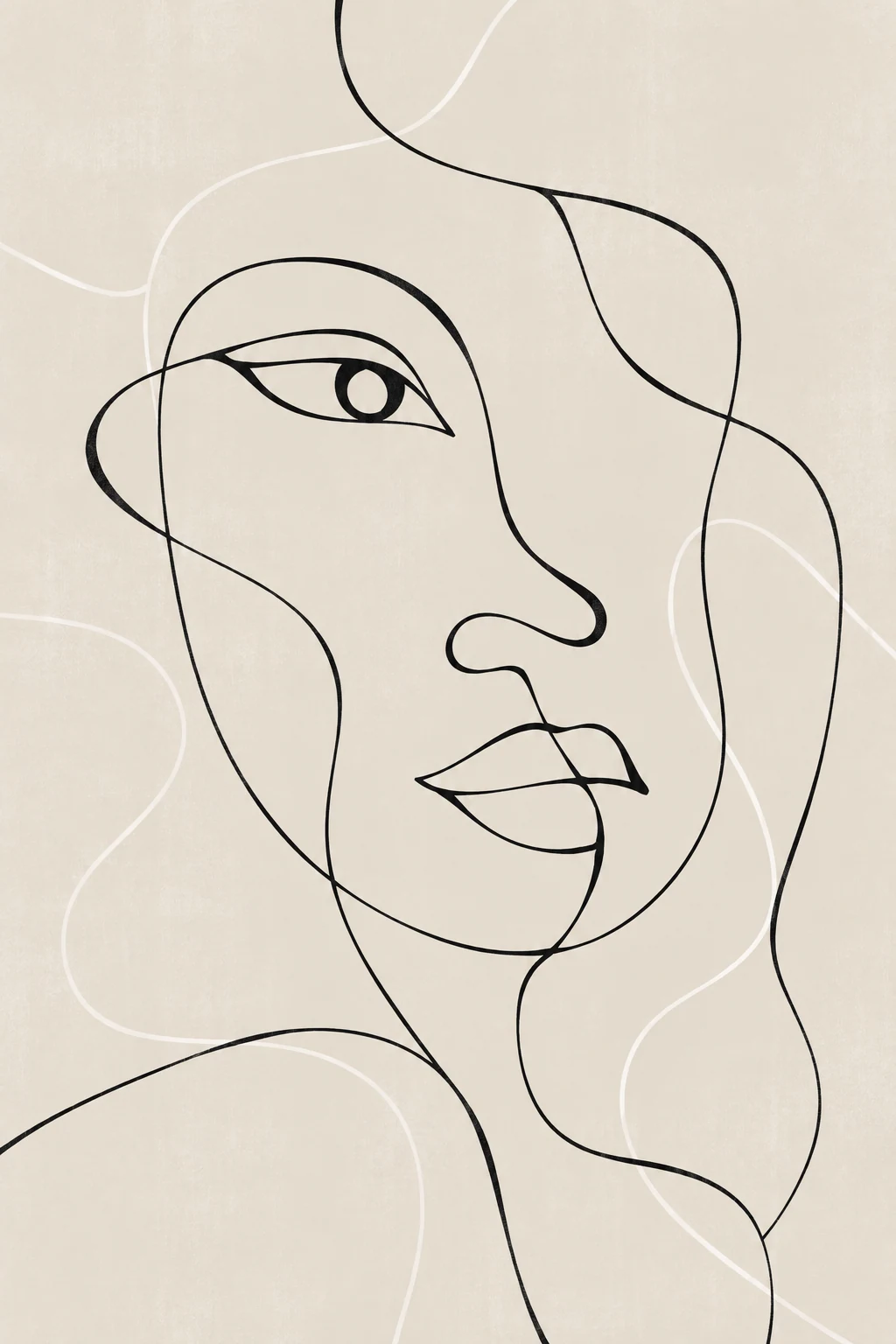 Portrait in a Single Line
