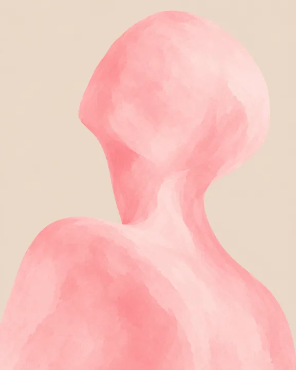 Soft Pink Figure