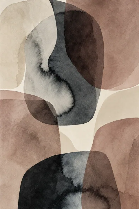 Softly Layered Abstract Forms