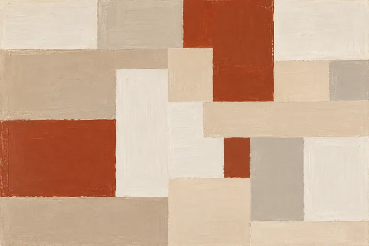 Terracotta Patchwork in Linen
