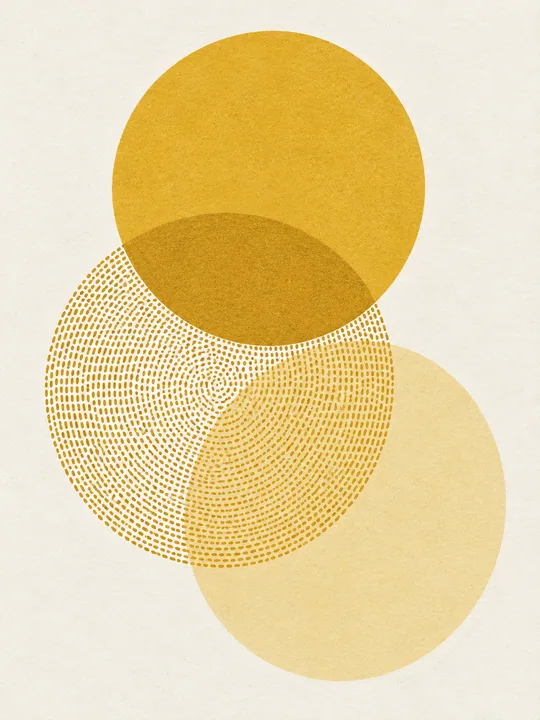 Three Golden Overlapping Suns