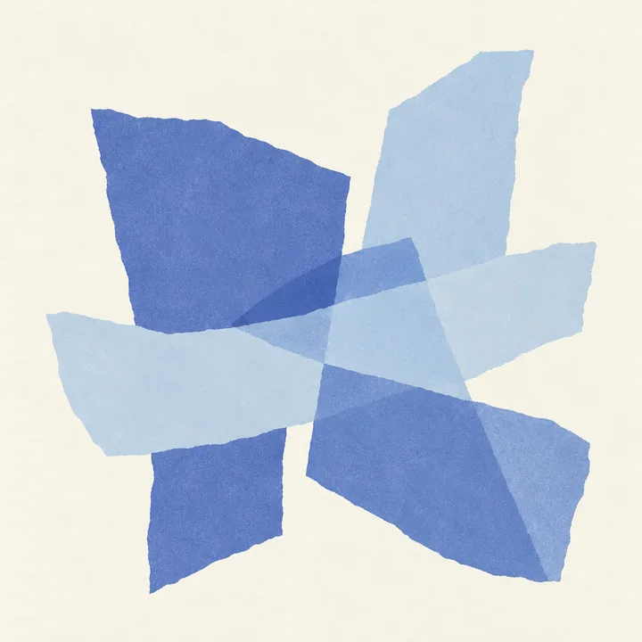 Translucent Blue Paper Forms